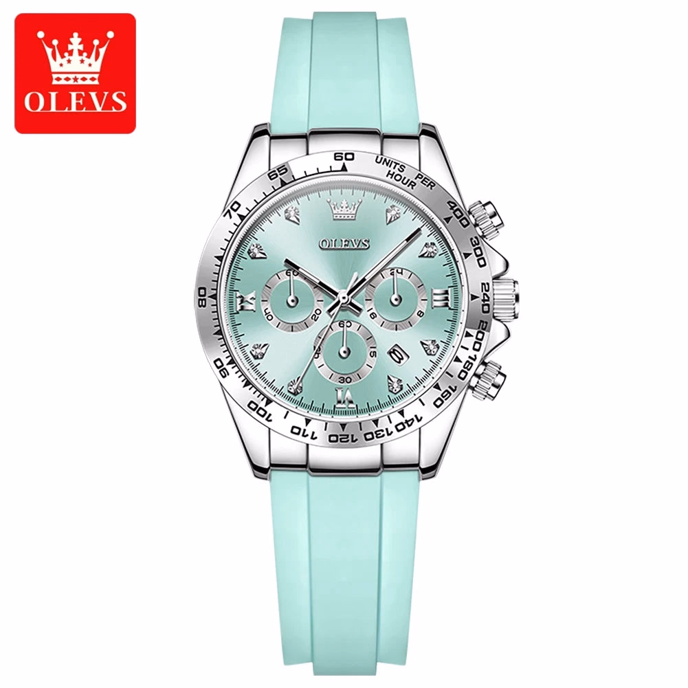 OLEVS Women's Quartz Chronograph Watch 38mm Waterproof — image 12
