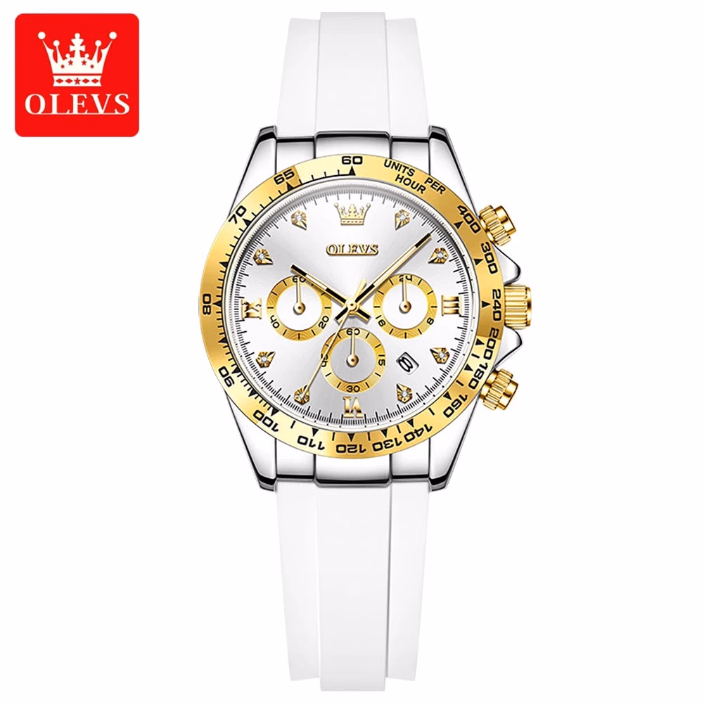 OLEVS Women's Quartz Chronograph Watch 38mm Waterproof — image 7