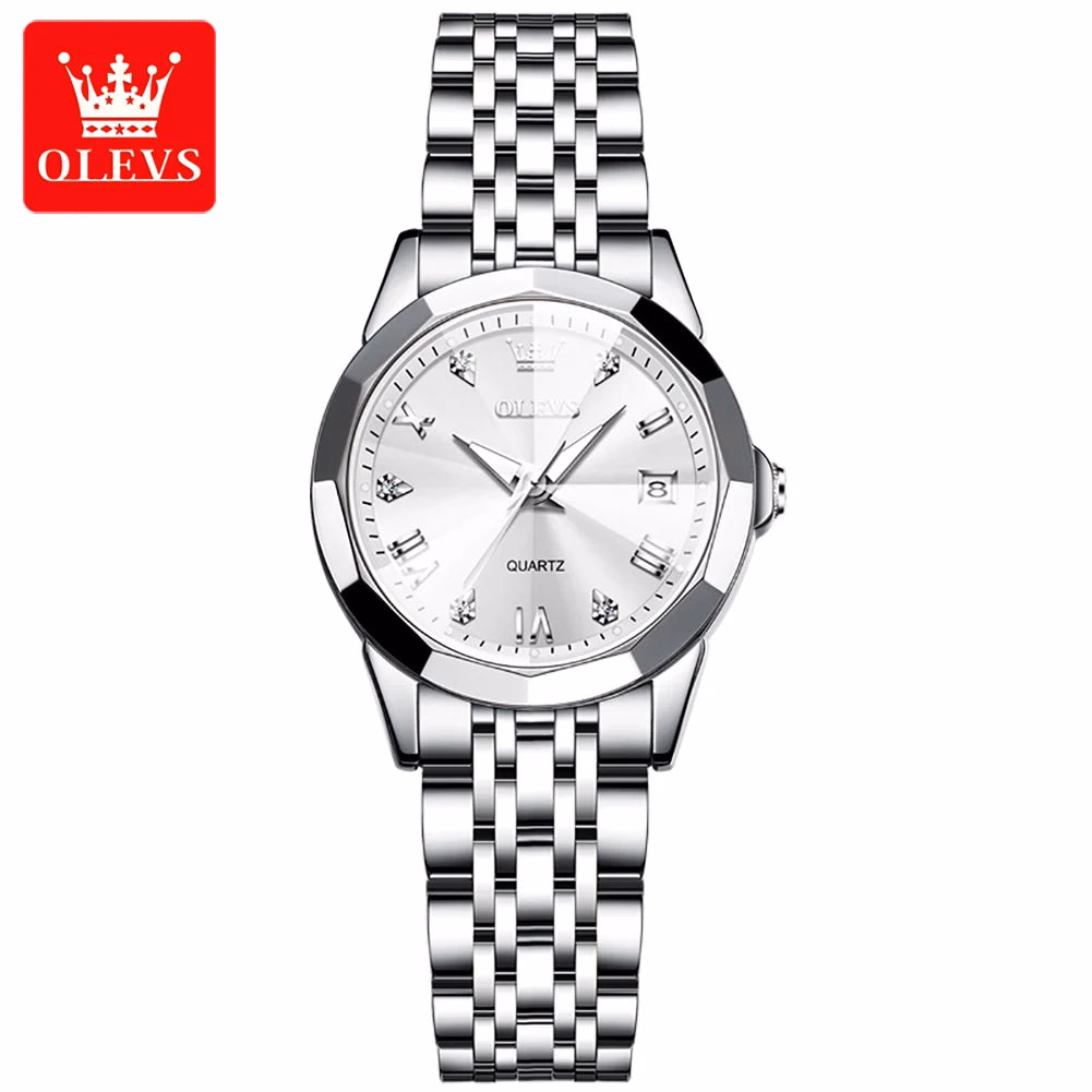 OLEVS Ultra-Thin Women's Waterproof Stainless Steel Quartz Watch — image 3