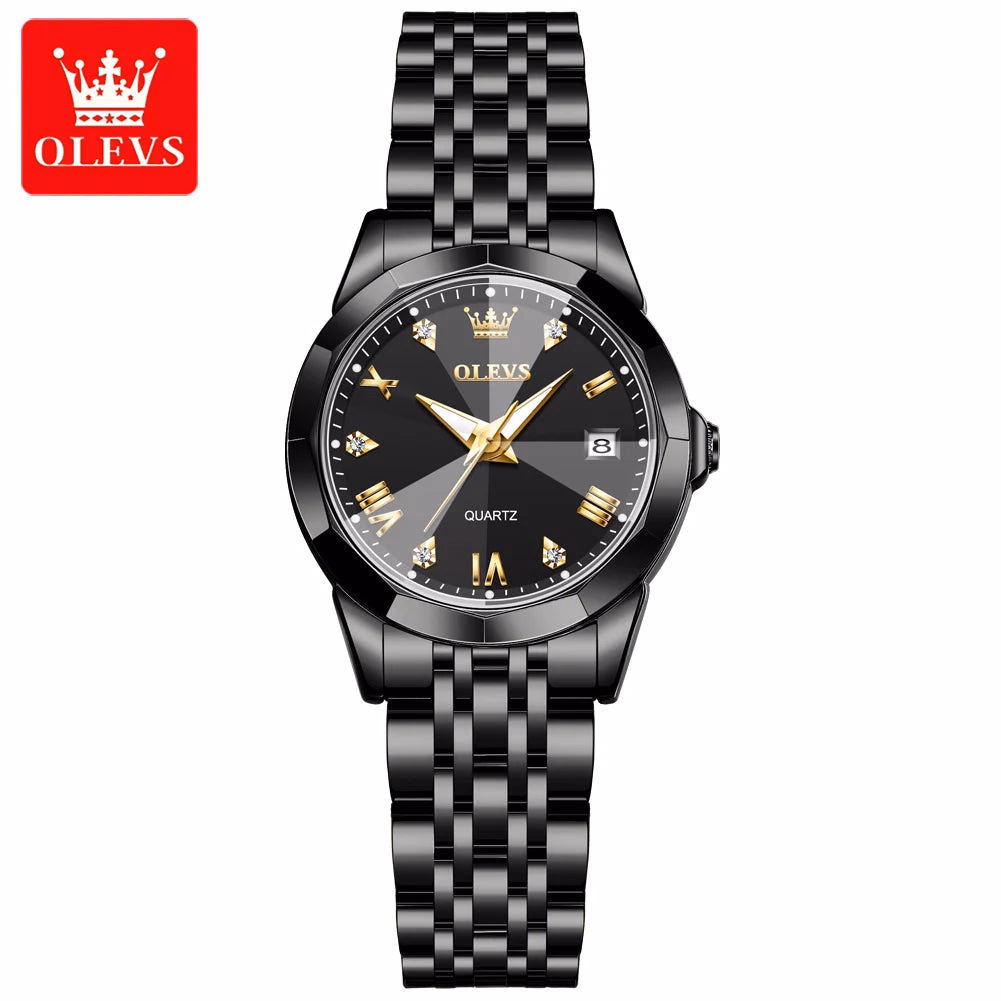 OLEVS Ultra-Thin Women's Waterproof Stainless Steel Quartz Watch — image 2