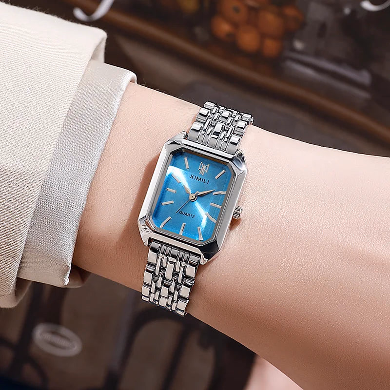 Luxury Women's Stainless Steel Square Quartz Watch — image 10