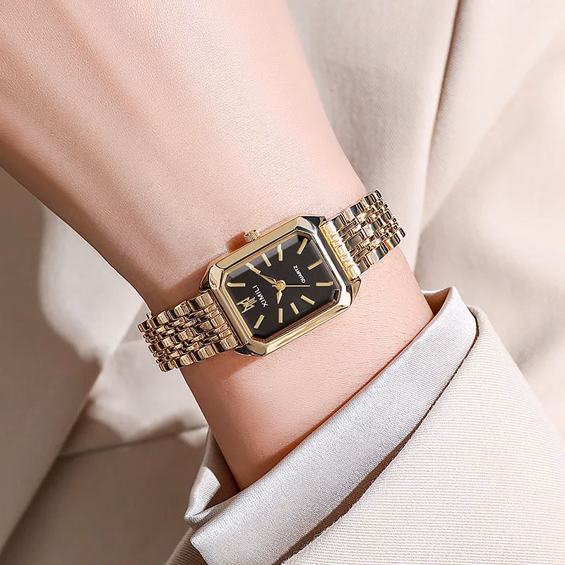 Luxury Women's Stainless Steel Square Quartz Watch — image 14
