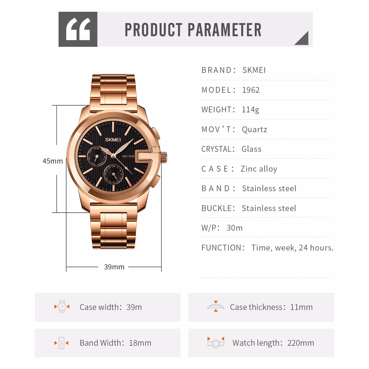 Men's Waterproof Quartz Watch — image 5
