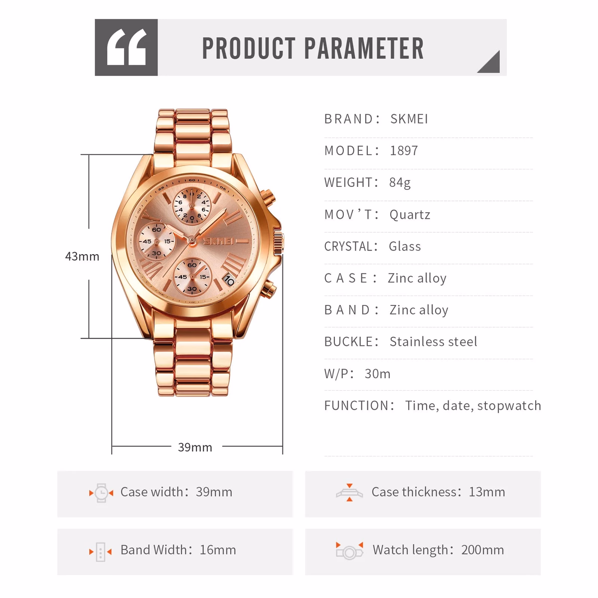 Men's Waterproof Quartz Watch - Elegant & Durable — image 6