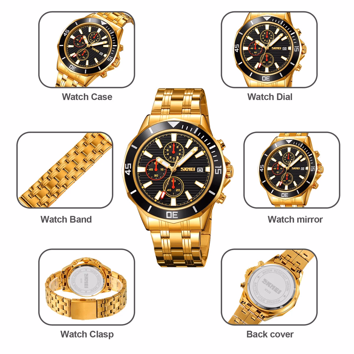 Men's Quartz Watch, Alloy Case, 3ATM Waterproof — image 6