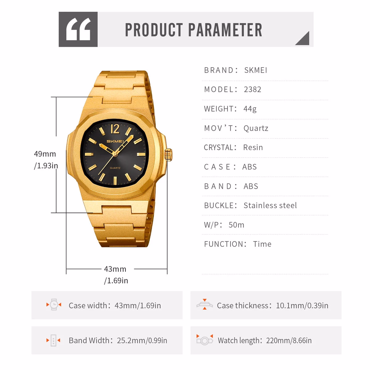 Men's Large Dial Quartz Watch — image 6