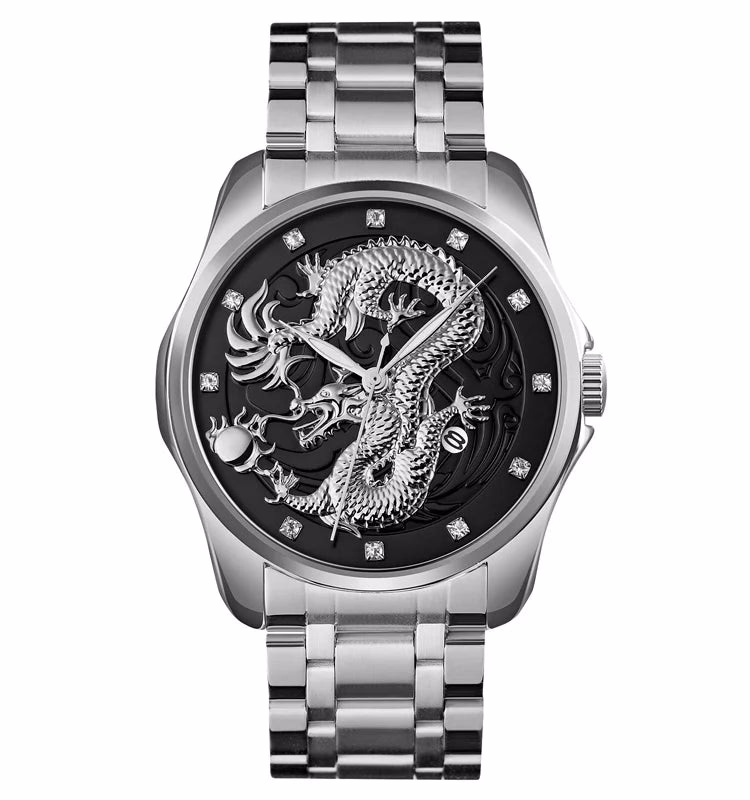 Men's Gold Dragon Quartz Watch — image 15