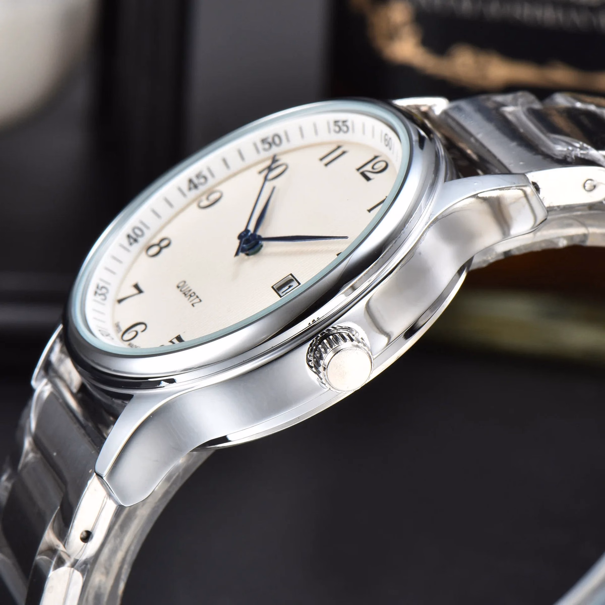 Men's Luxury Mechanical Watch with Leather Strap — image 9