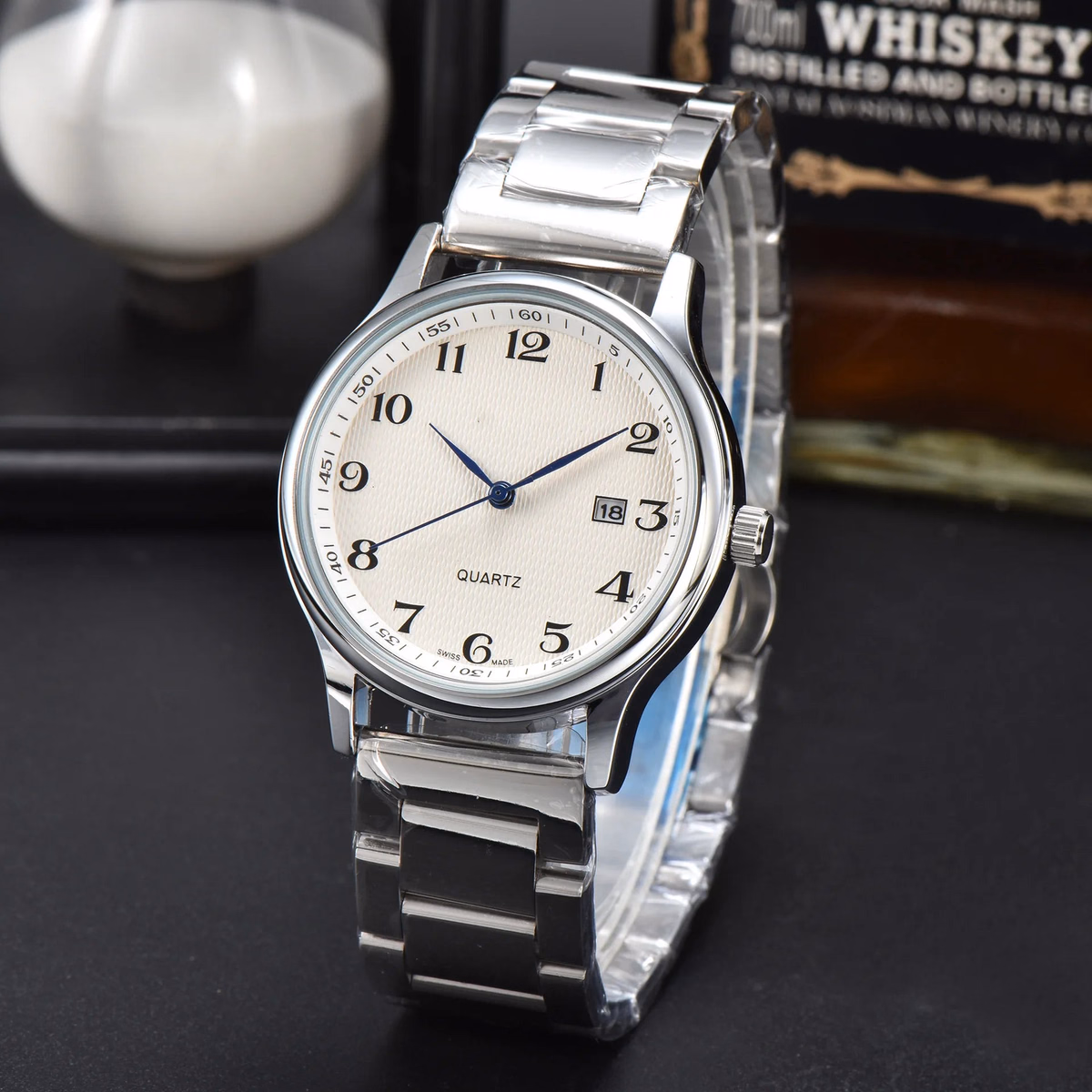 Men's Luxury Mechanical Watch with Leather Strap — image 4