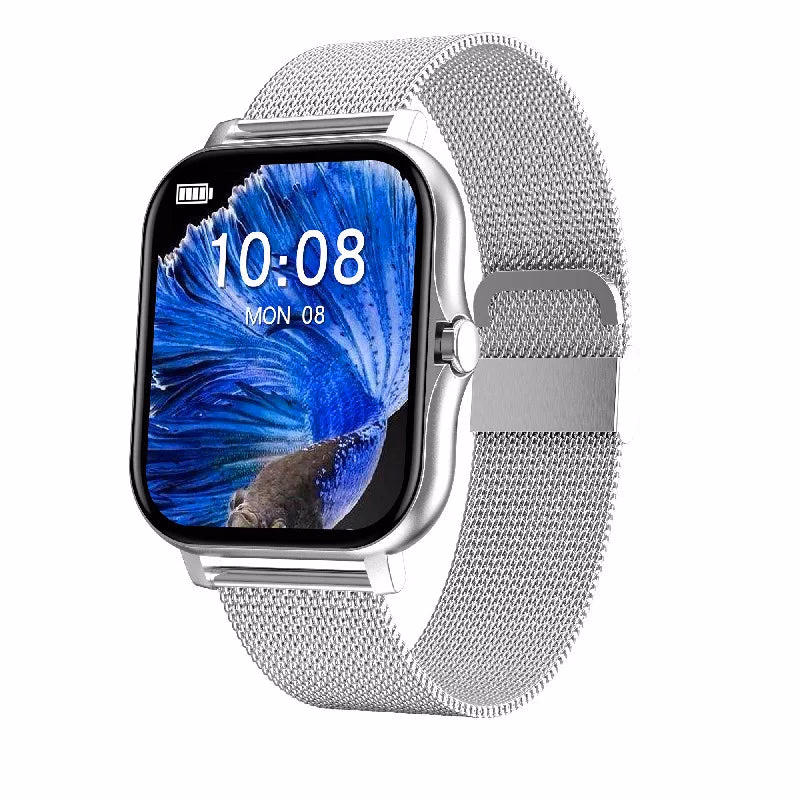 Men's 2026 Stainless Steel Smartwatch Waterproof Black/Gold — image 7