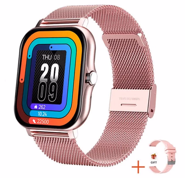 Men's 2026 Stainless Steel Smartwatch Waterproof Black/Gold — image 12