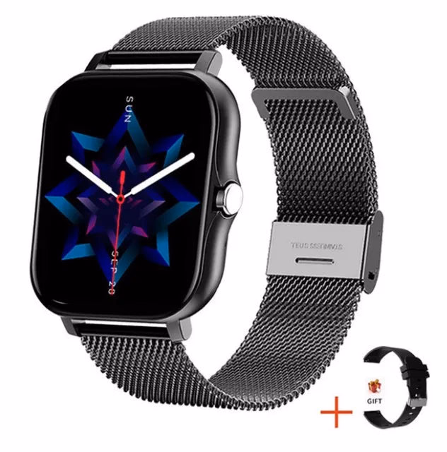 Men's 2026 Stainless Steel Smartwatch Waterproof Black/Gold — image 10