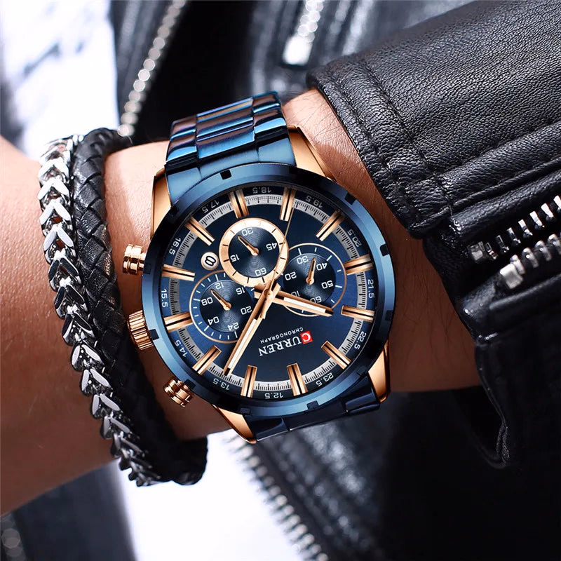 CURREN 8355 Men's Luxury Sports Chronograph Watch — image 6