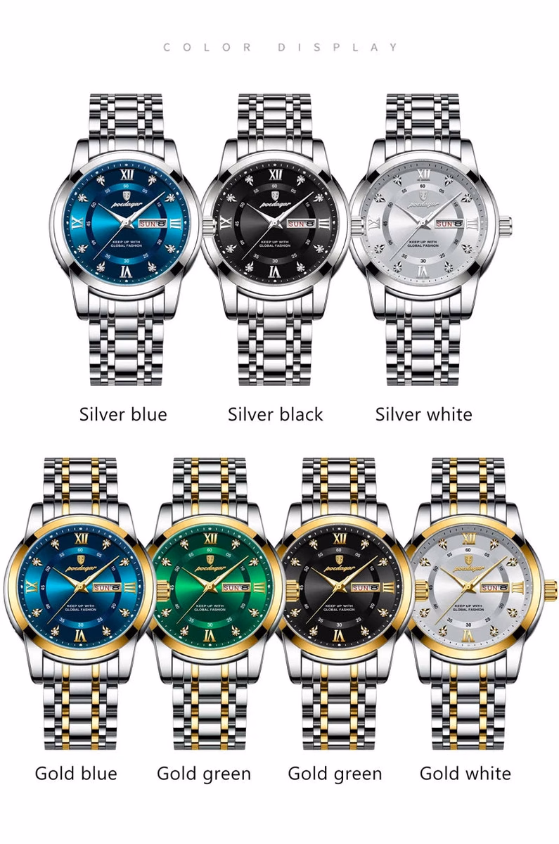 POEDAGAR Luxury Men's Luminous Quartz Watch — image 2