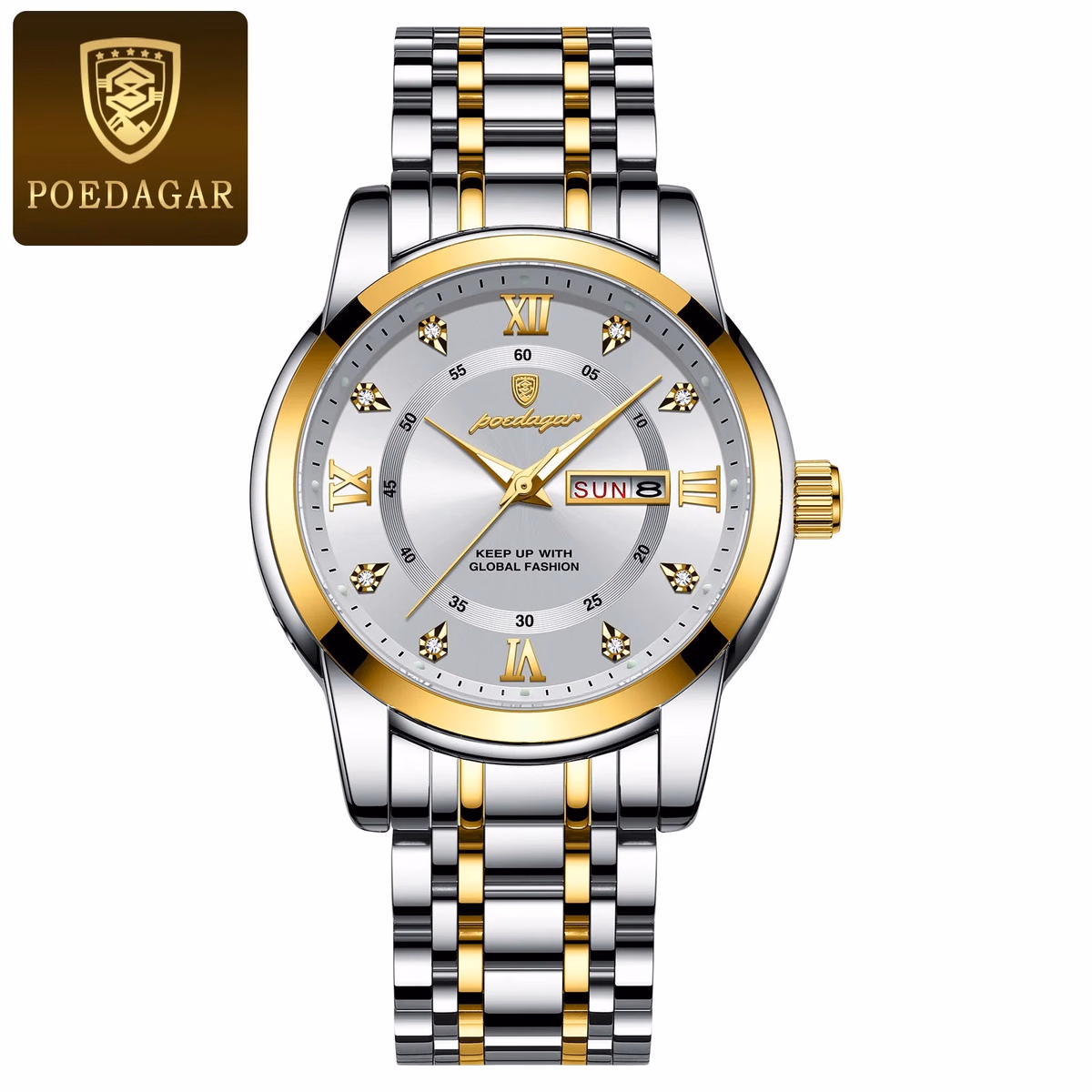 POEDAGAR Luxury Men's Luminous Quartz Watch — image 3