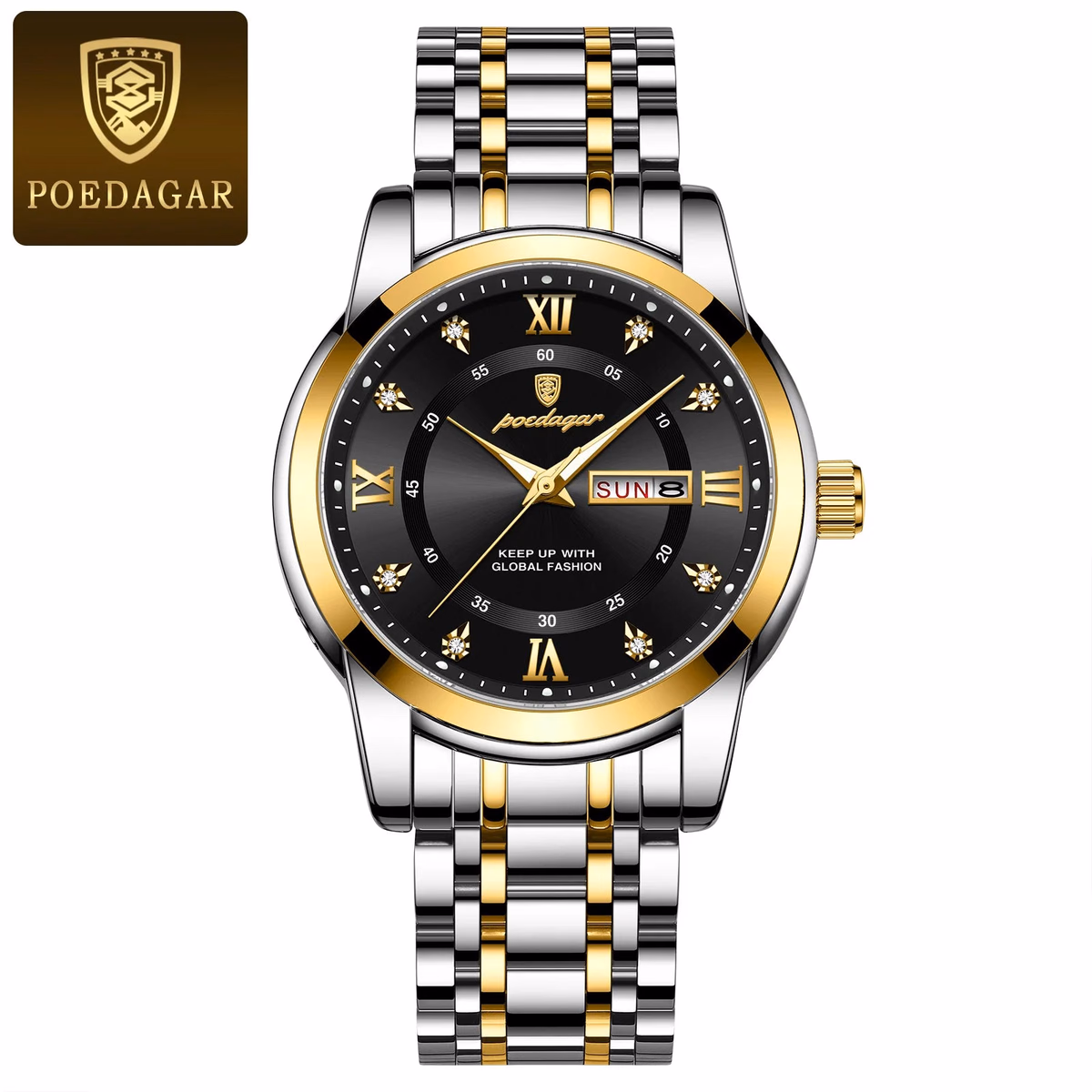POEDAGAR Luxury Men's Luminous Quartz Watch — image 4