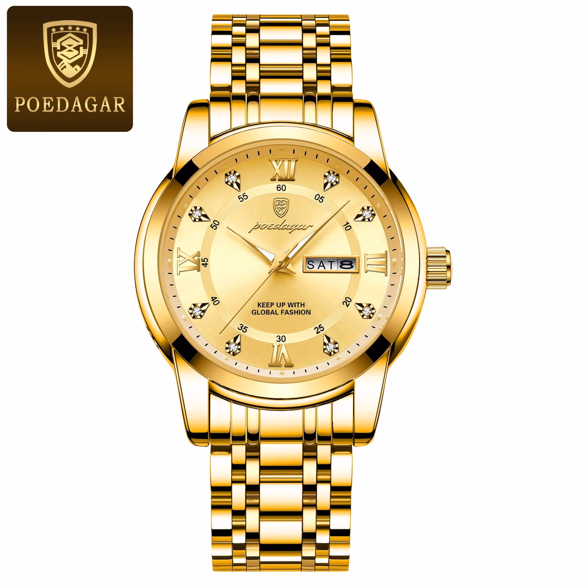 POEDAGAR Luxury Men's Luminous Quartz Watch — image 10