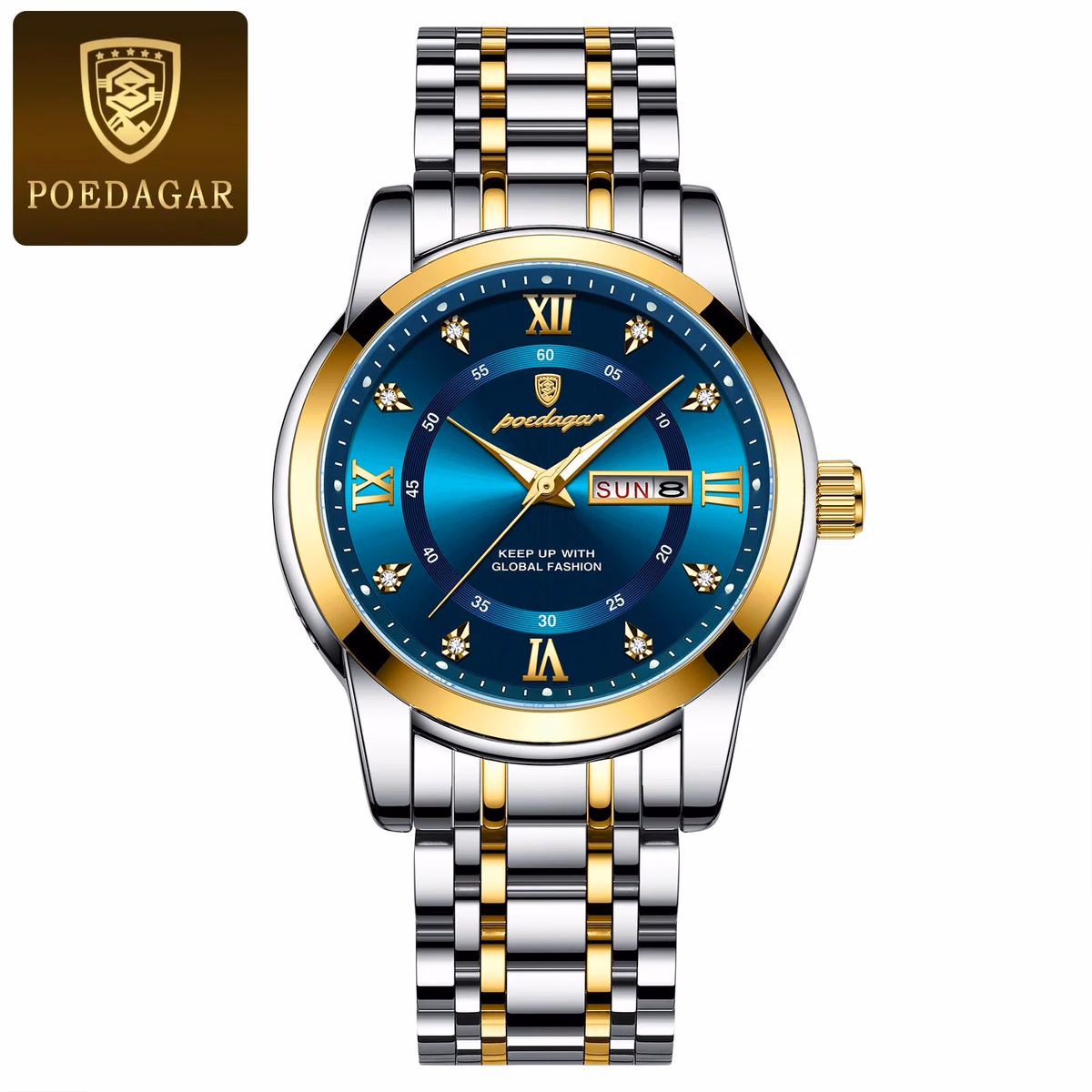 POEDAGAR Luxury Men's Luminous Quartz Watch — image 5