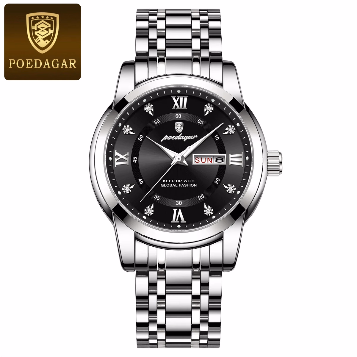 POEDAGAR Luxury Men's Luminous Quartz Watch — image 7