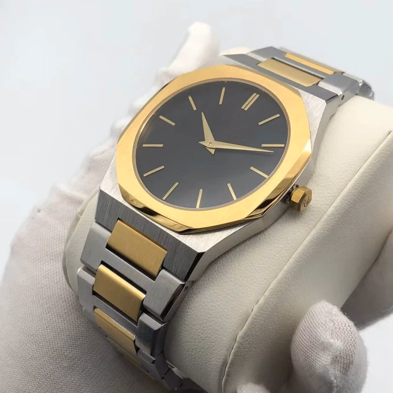 Men's 40mm Ultra-Thin Quartz Watch 316L Steel, Water Resistant — image 6