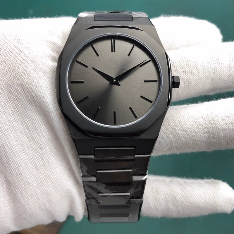 Men's 40mm Ultra-Thin Quartz Watch 316L Steel, Water Resistant — image 16