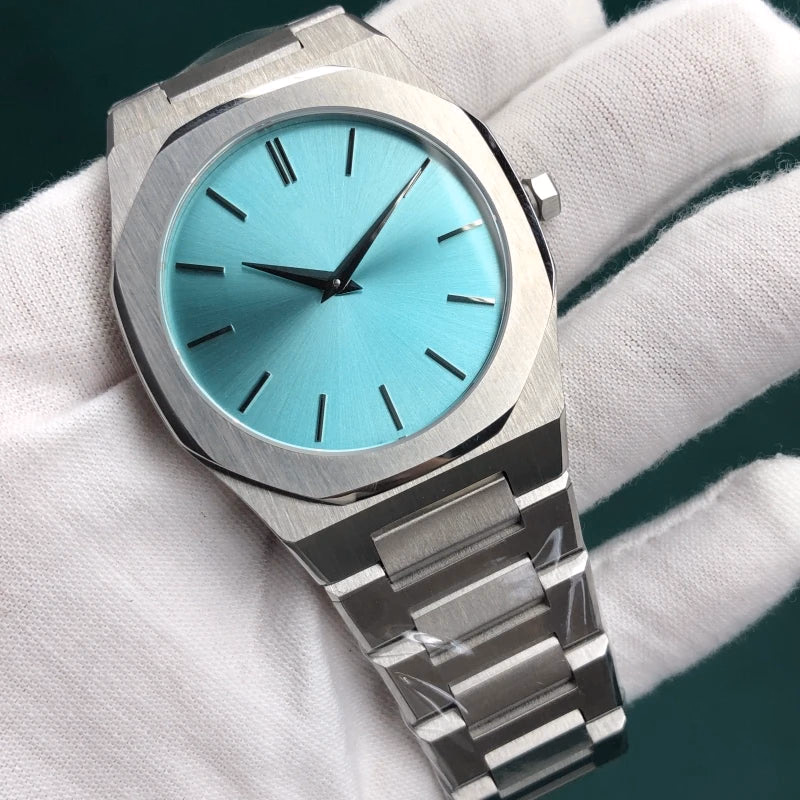 Men's 40mm Ultra-Thin Quartz Watch 316L Steel, Water Resistant — image 8