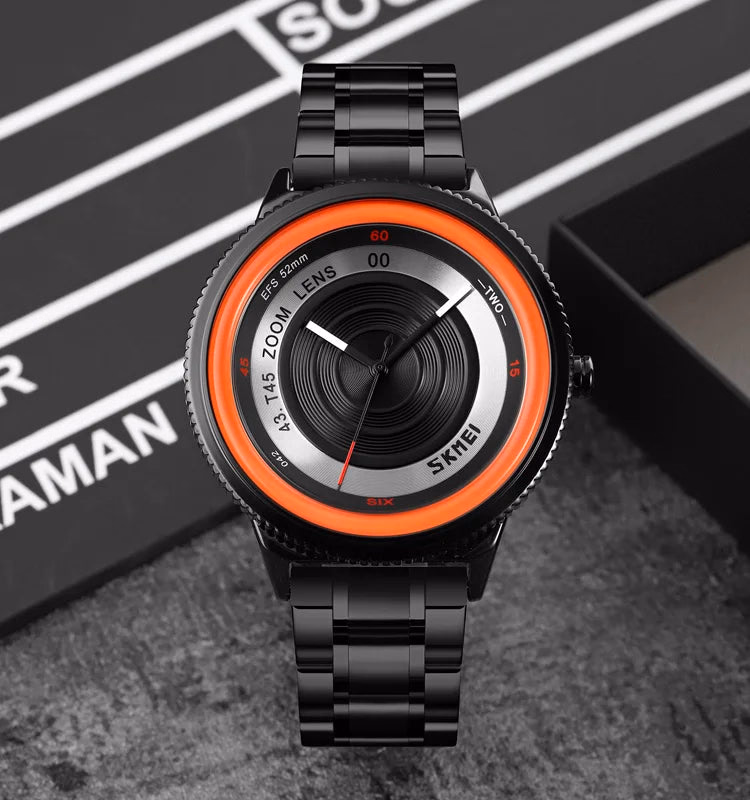 Men's Luxury Waterproof Quartz Watch with Wheel Design — image 2