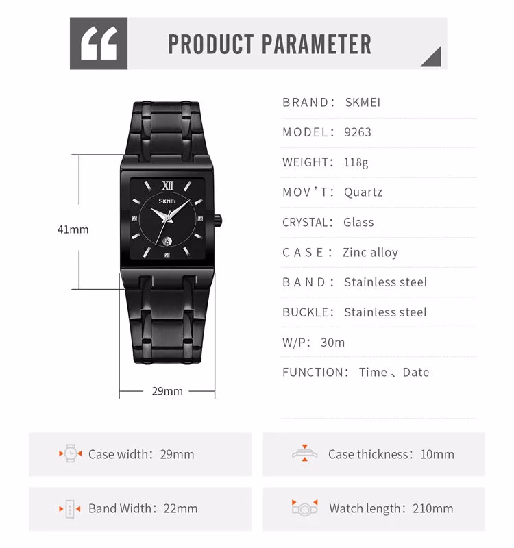 Women's Quartz Watch Stainless Steel Waterproof Classic Design — image 6