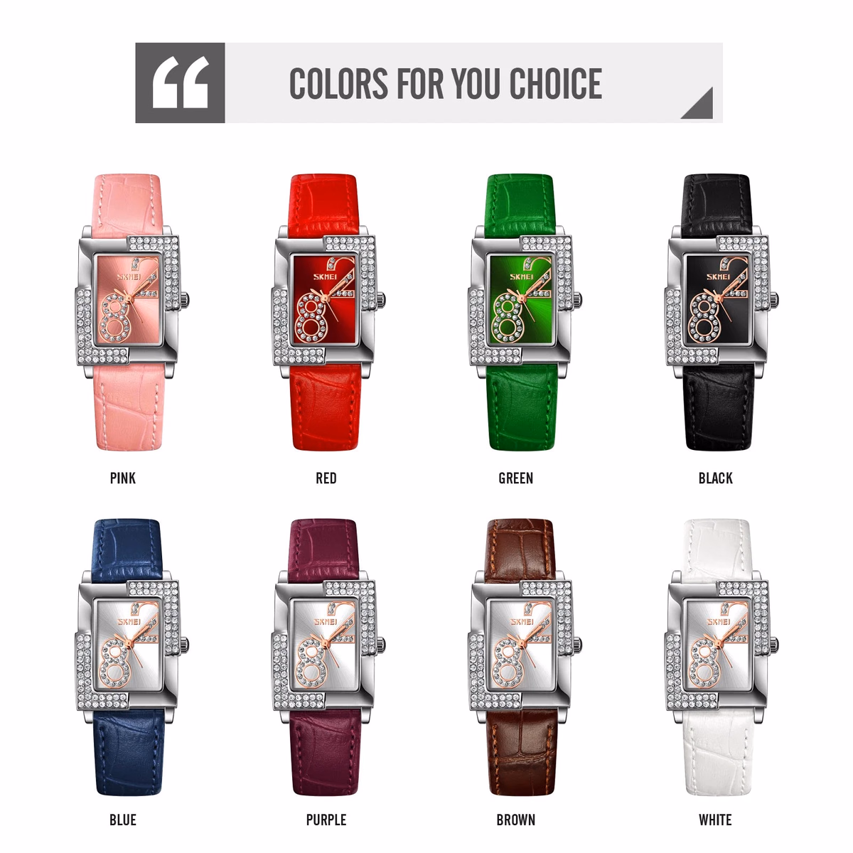 Ladies Quartz Watch, Elegant Leather — image 6