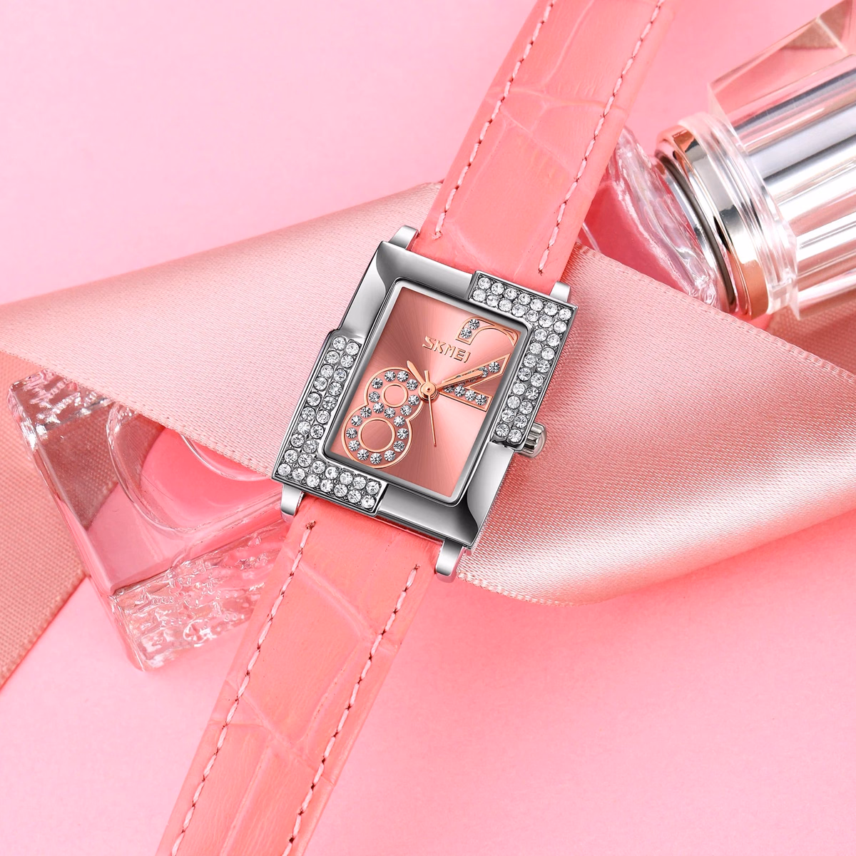 Ladies Quartz Watch, Elegant Leather