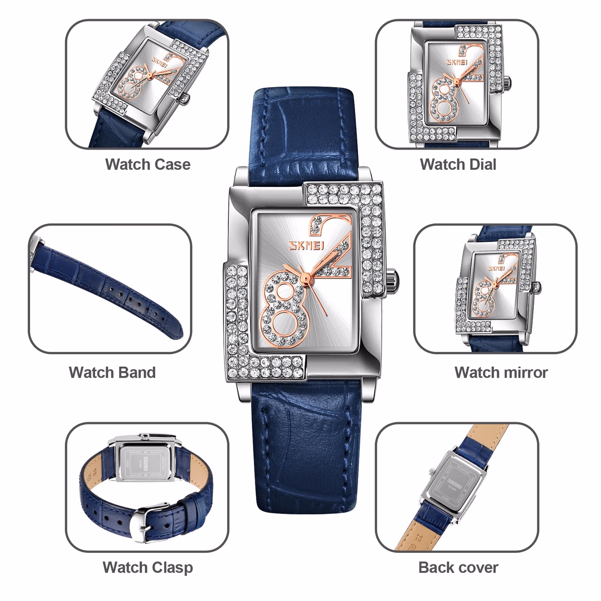 Ladies Quartz Watch, Elegant Leather — image 5