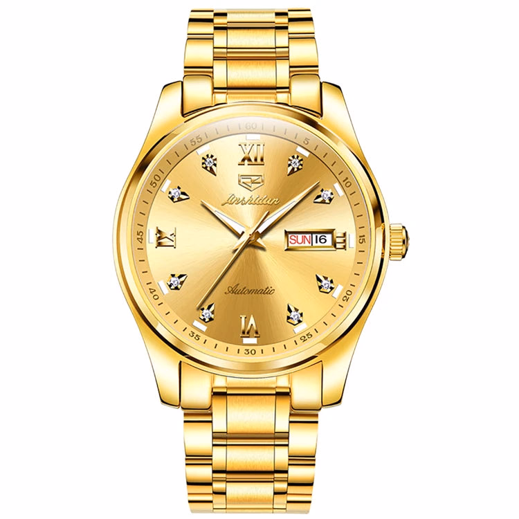 JSDUN Men's 39mm Stainless Steel Waterproof Mechanical Watch — image 8