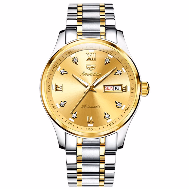 JSDUN Men's 39mm Stainless Steel Waterproof Mechanical Watch — image 9