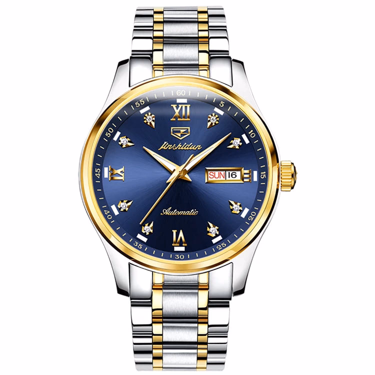 JSDUN Men's 39mm Stainless Steel Waterproof Mechanical Watch — image 7