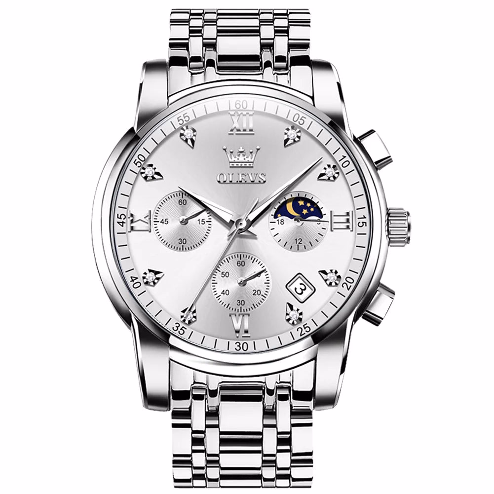 OELVS Men's Luxury Waterproof Quartz Sport Watch — image 13