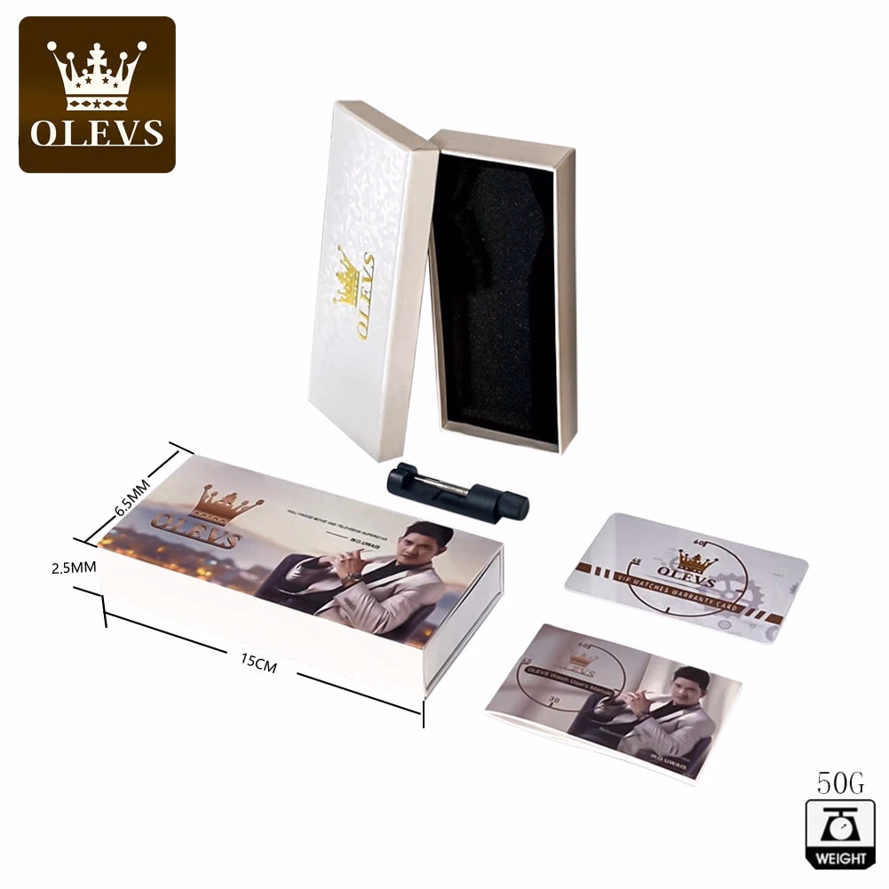OELVS Men's Luxury Waterproof Quartz Sport Watch — image 15