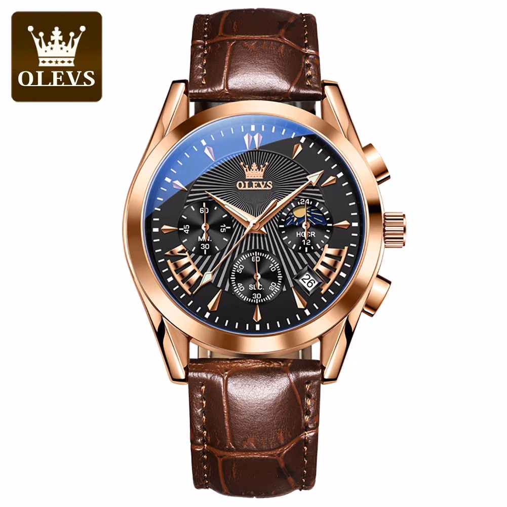 Olevs Men's Luxury Quartz Waterproof Business Watch — image 11