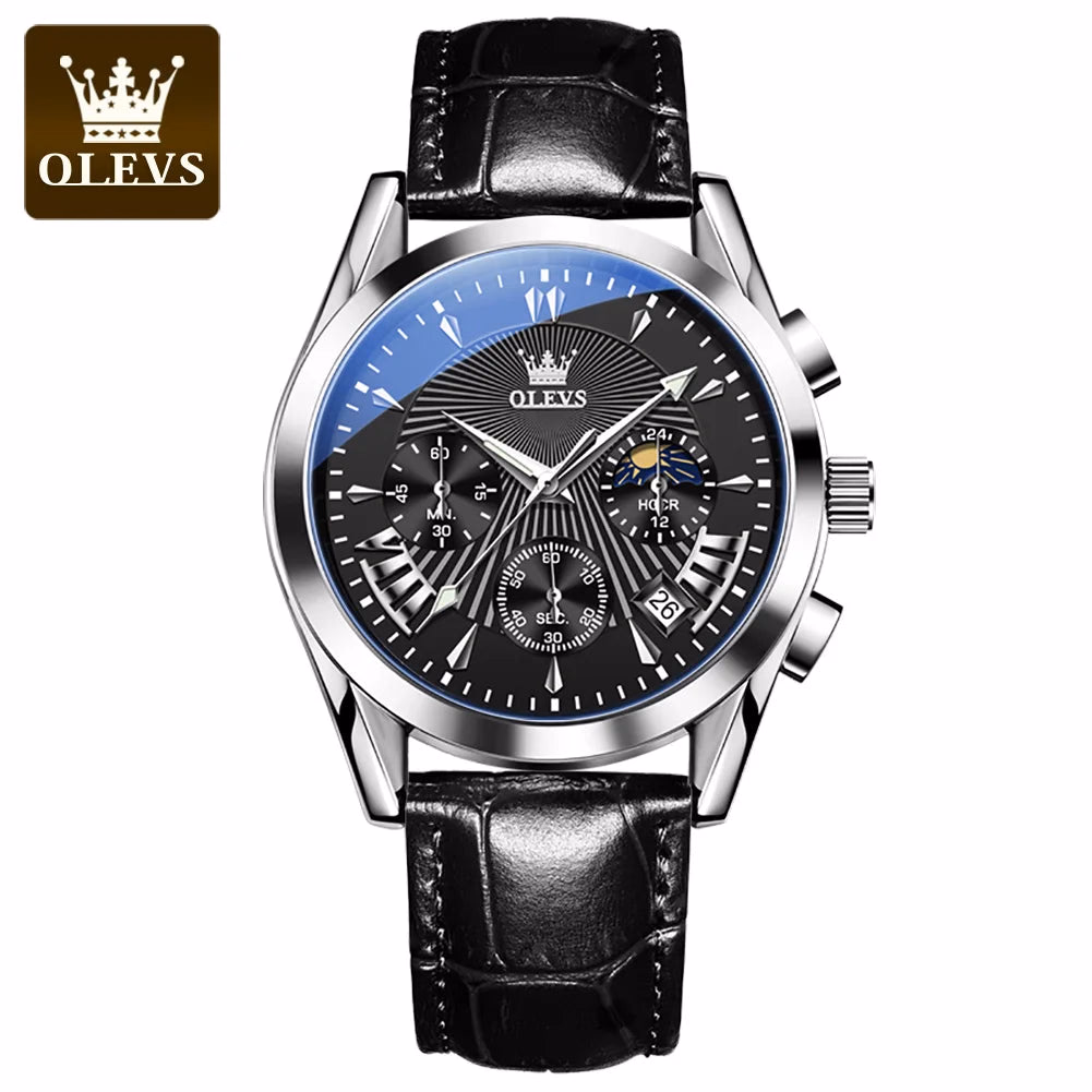 Olevs Men's Luxury Quartz Waterproof Business Watch — image 9