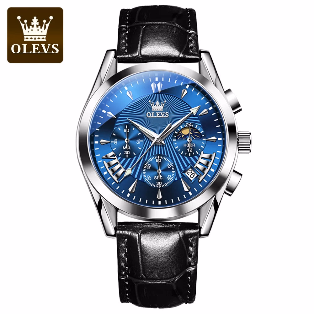 Olevs Men's Luxury Quartz Waterproof Business Watch — image 10