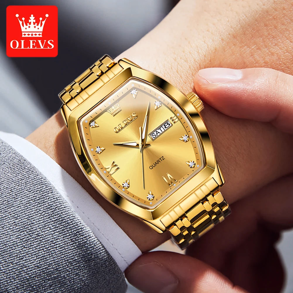 OLEVS Men's Waterproof Luxury Quartz Watch with Calendar — image 3