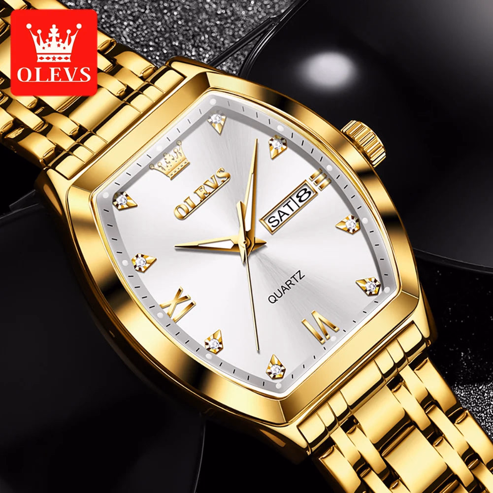 OLEVS Men's Waterproof Luxury Quartz Watch with Calendar — image 2