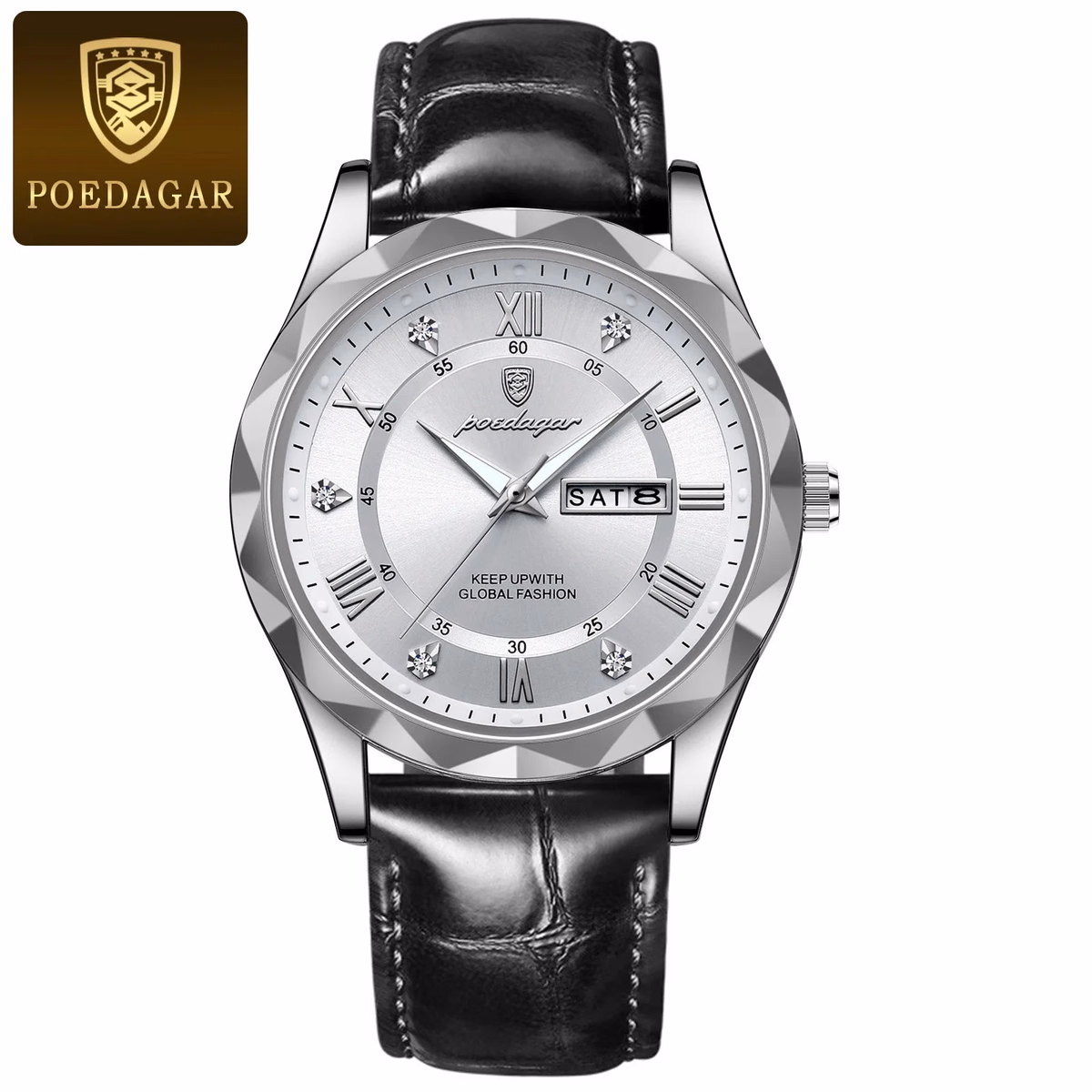 Poedagar 615 Men's Luxury Quartz Watch - Green/Silver/Black/Gold Options — image 26