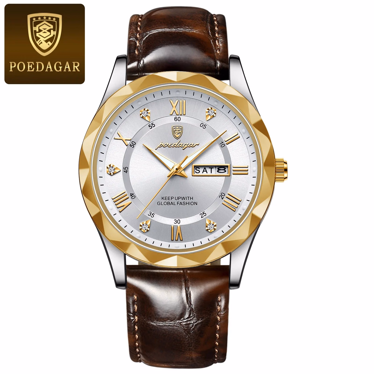 Poedagar 615 Men's Luxury Quartz Watch - Green/Silver/Black/Gold Options — image 19