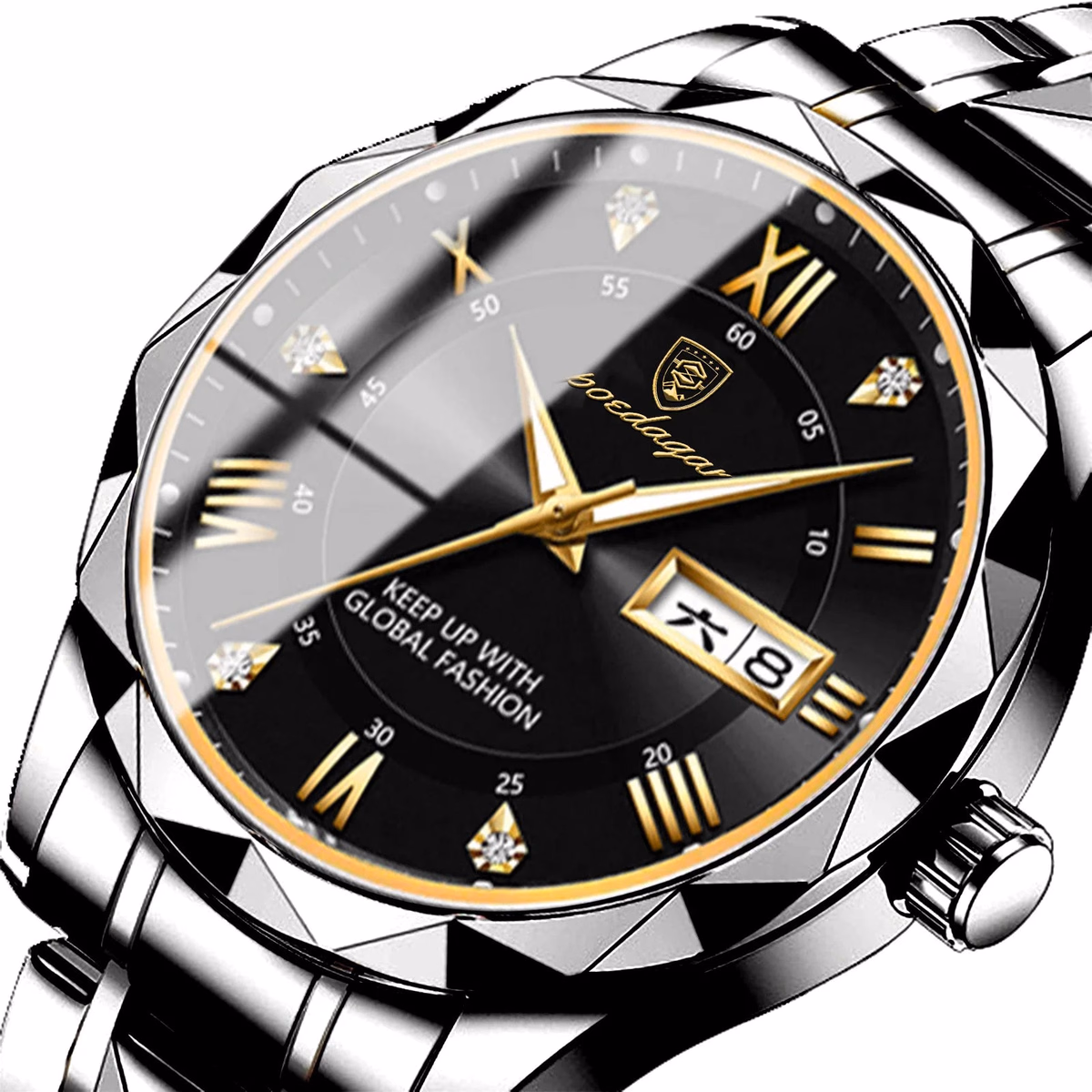Poedagar 615 Men's Luxury Quartz Watch - Green/Silver/Black/Gold Options — image 12