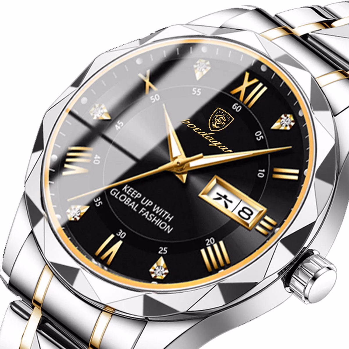 Poedagar 615 Men's Luxury Quartz Watch - Green/Silver/Black/Gold Options — image 9