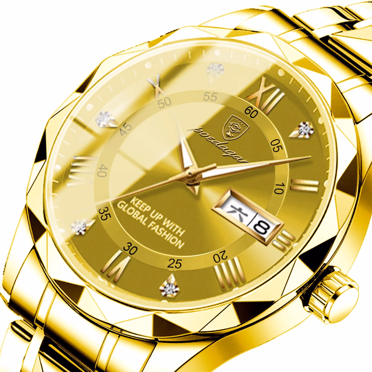 Poedagar 615 Men's Luxury Quartz Watch - Green/Silver/Black/Gold Options — image 10