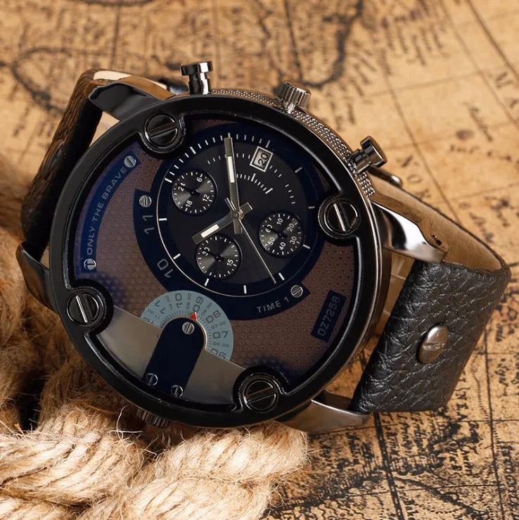 Men's Bold Large Dial Quartz Watch - Trendy Design — image 8