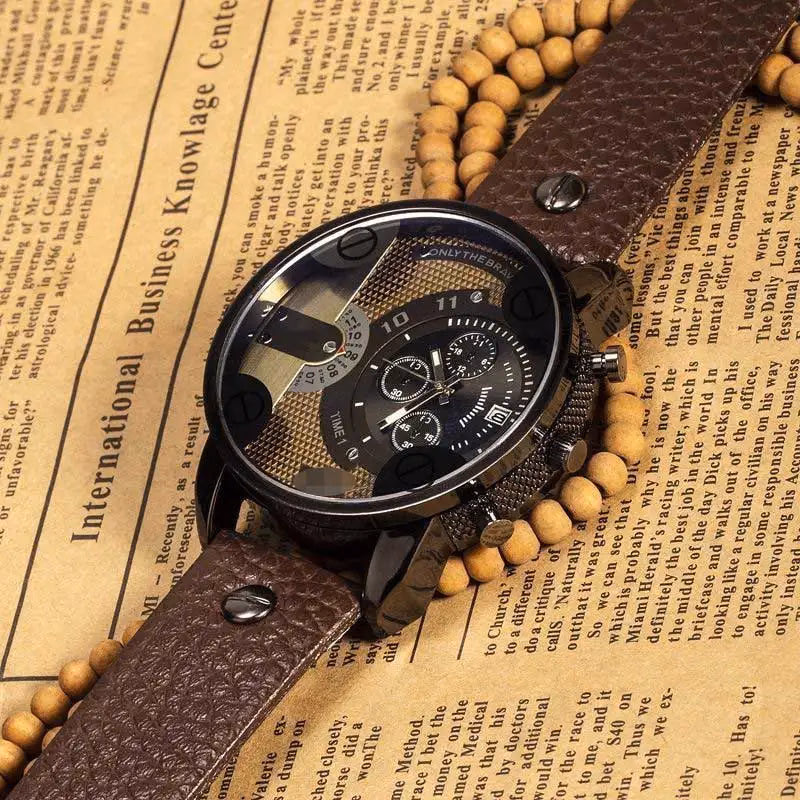 Men's Bold Large Dial Quartz Watch - Trendy Design — image 6