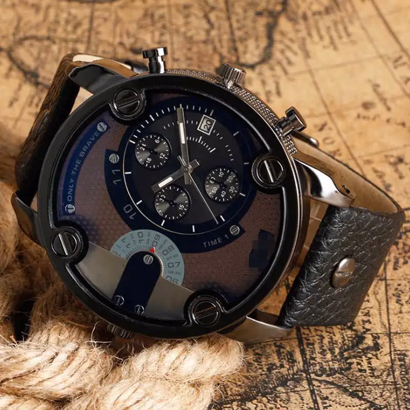Men's Bold Large Dial Quartz Watch - Trendy Design — image 3