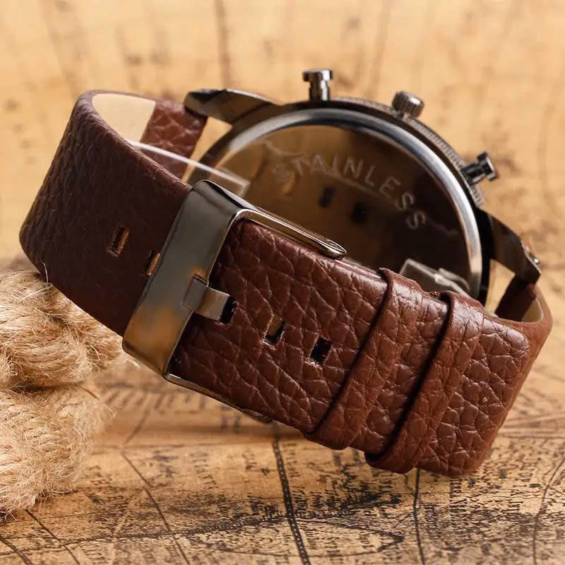 Men's Bold Large Dial Quartz Watch - Trendy Design — image 5